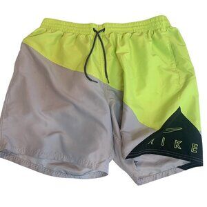 Nike Logo Jacknife Mens XXL Swim Trunks Volley Shorts #337J